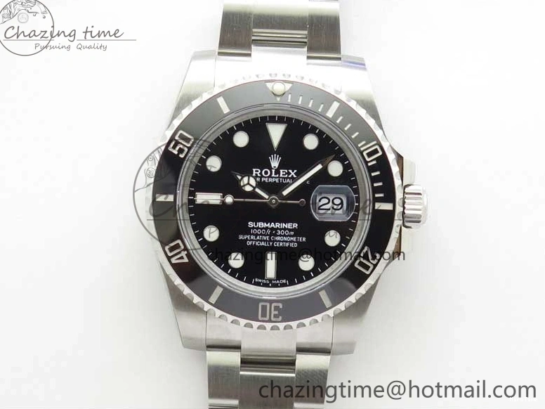 MiroTime 0307 Submariner 116610 LN Black Ceramic 316L Steel Noob 1:1 Best Edition V10. Stretchable 2865
